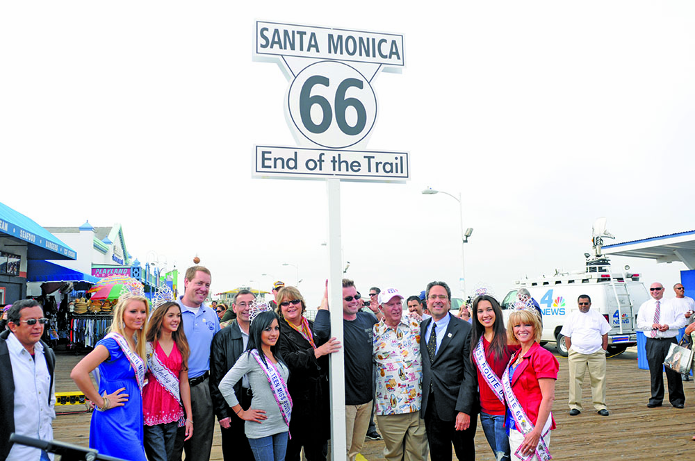 Immediately right of the sign is Dan Rice, then Jim Conkle, then mayor of Santa Monica and other various dignitaries